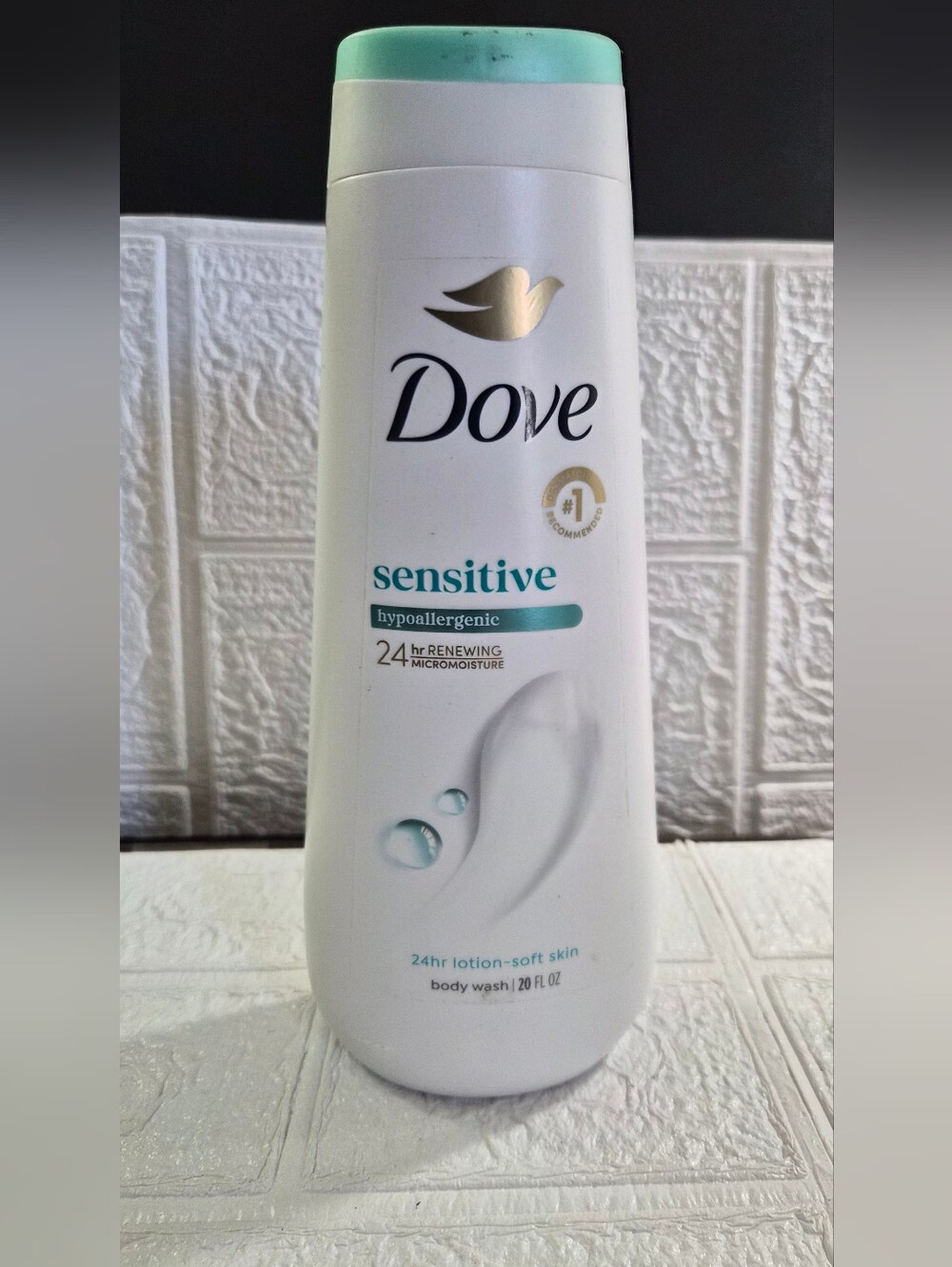 20-fluid-ounce bottle of Dove Sensitive Skin Body Wash
